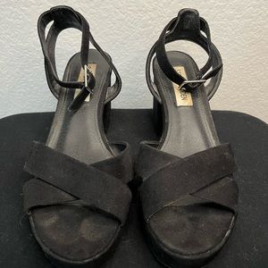 Black Steve Madden Block Heels.